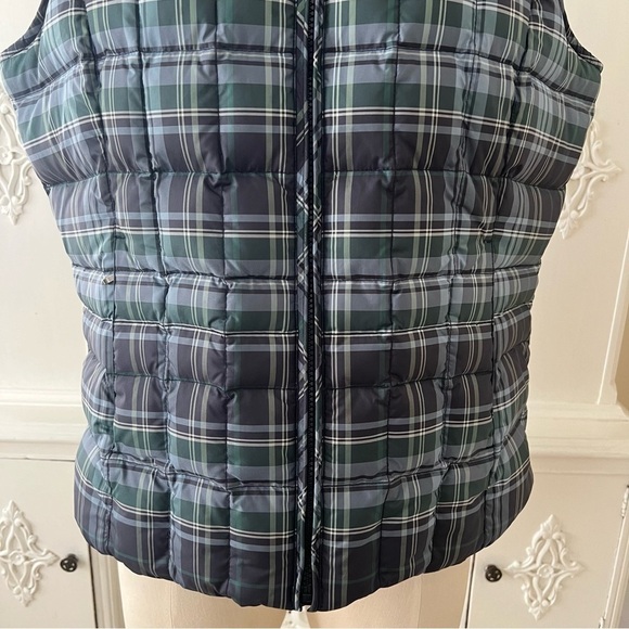 Eddie Bauer Plaid Goose Down Vest - Picture 3 of 15